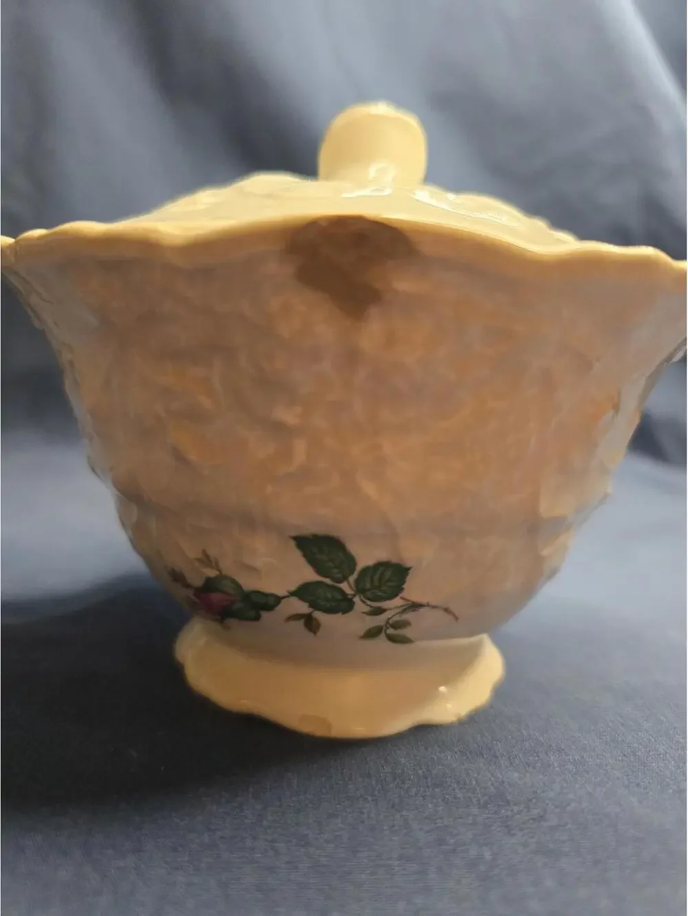 1940s Pope Gosser China Rose Point Creamer w/Lid